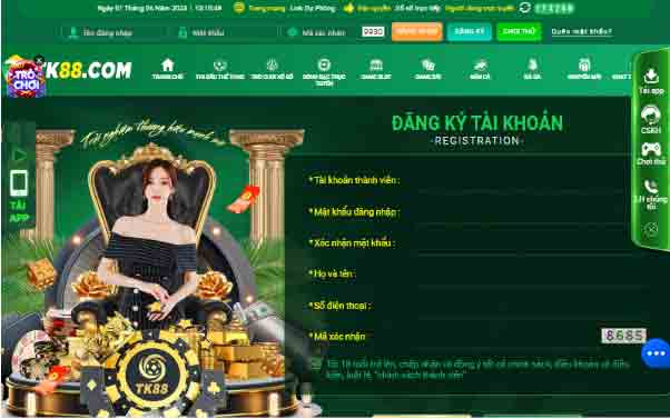 TK88 - Trải nghiệm hấp dẫn thế giới cờ bạc trực tuyến - UVION.WIN