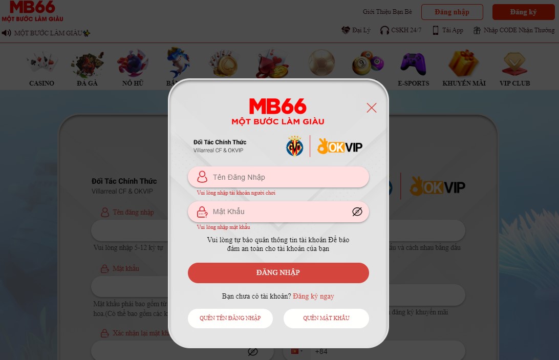 Đăng Nhập MB66 - Hướng Dẫn Tiện Lợi Và Nhanh Chóng - UVION.WIN